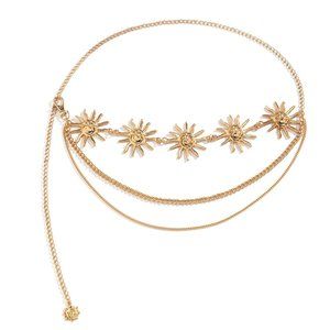Boho Suns Metal Chain Belt - Gem display picture 3